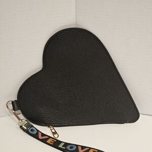 Black Heart Shaped Purse
